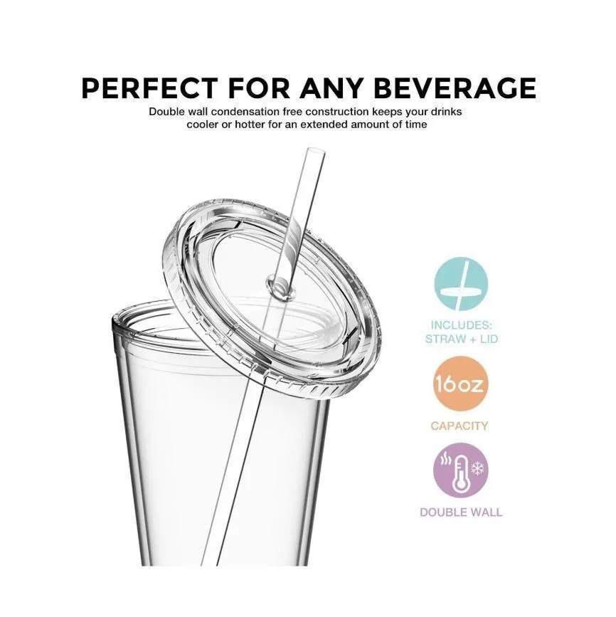 16oz Acrylic Tumbler