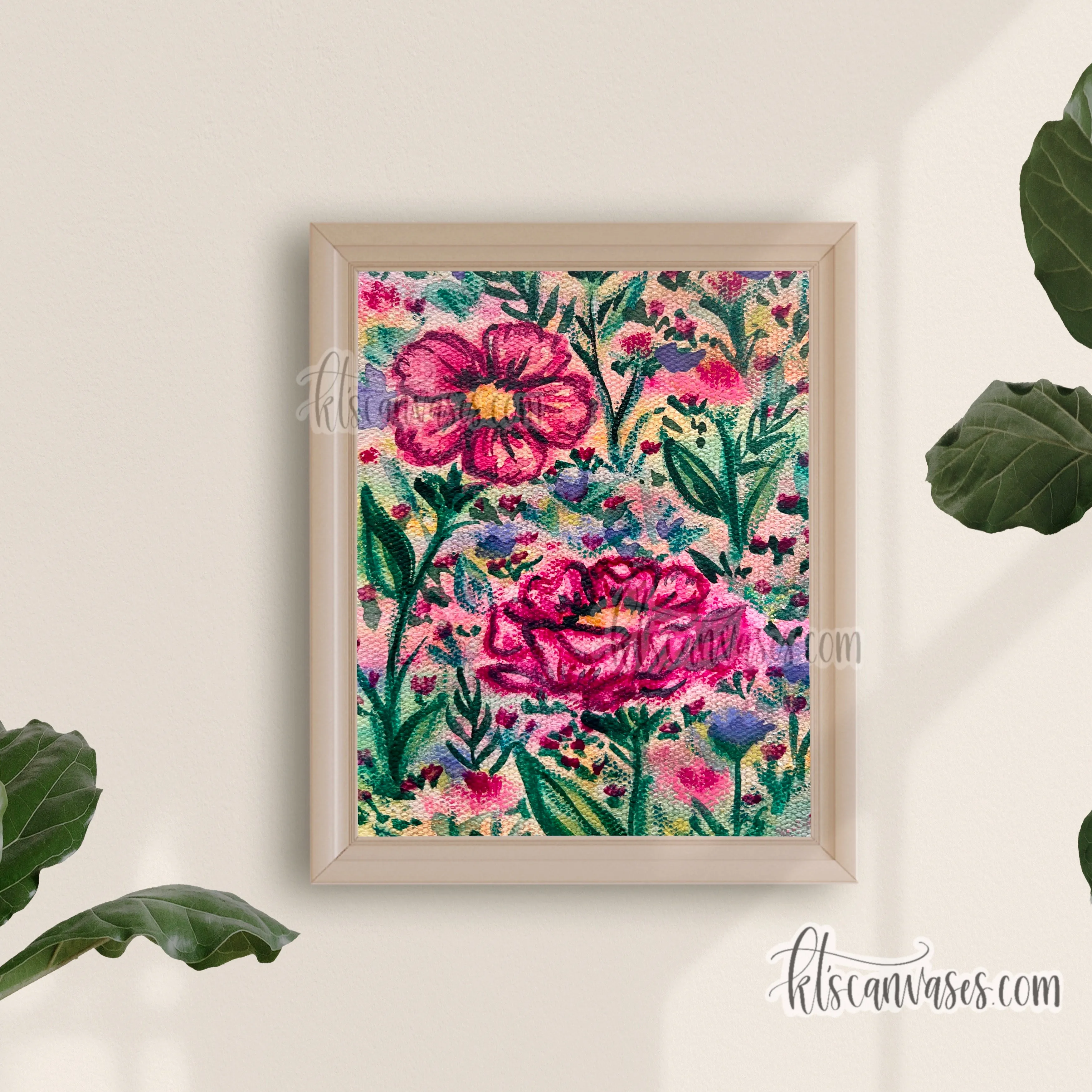 Abstract Florals No. 29 Art Print