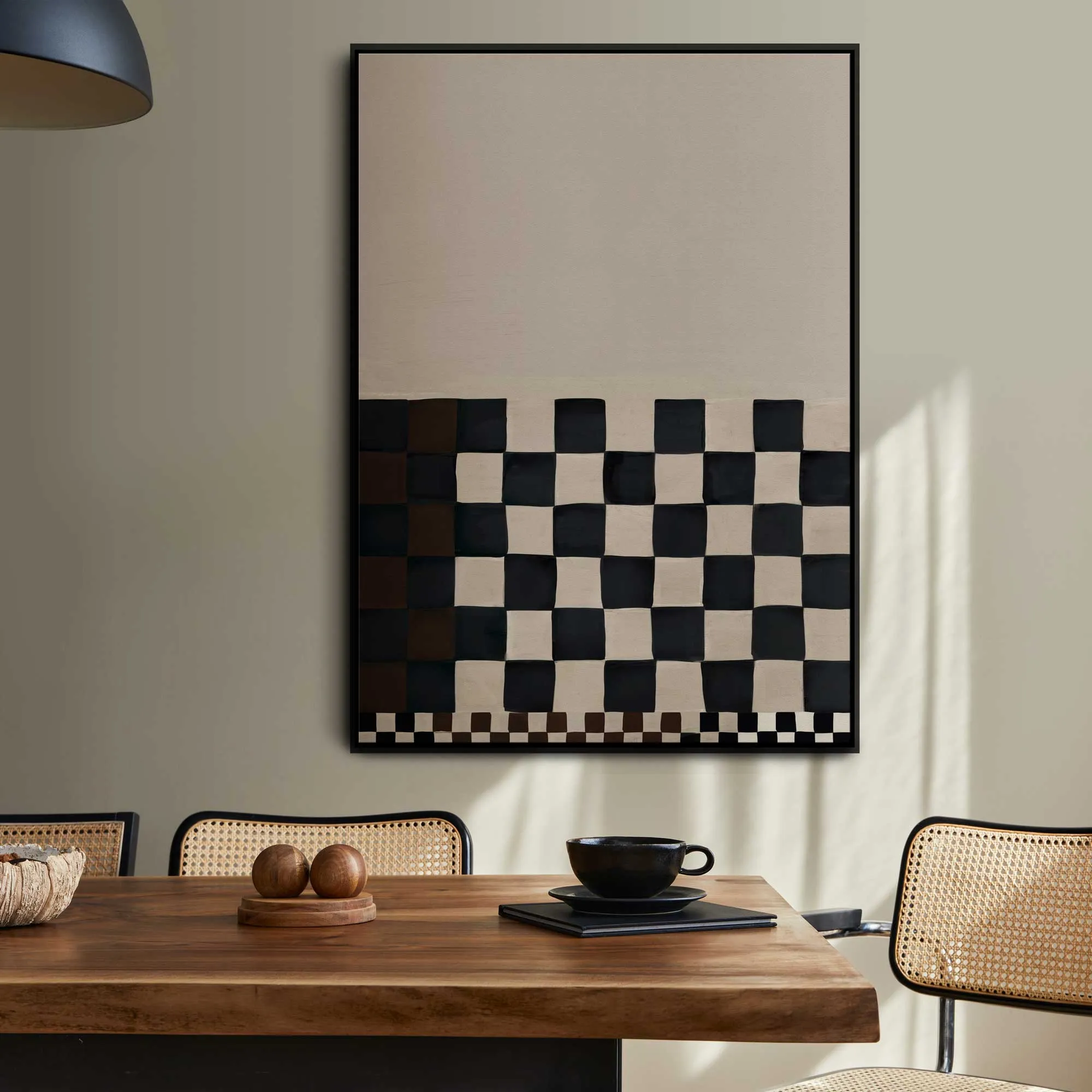Checkmate Abstract Canvas Art