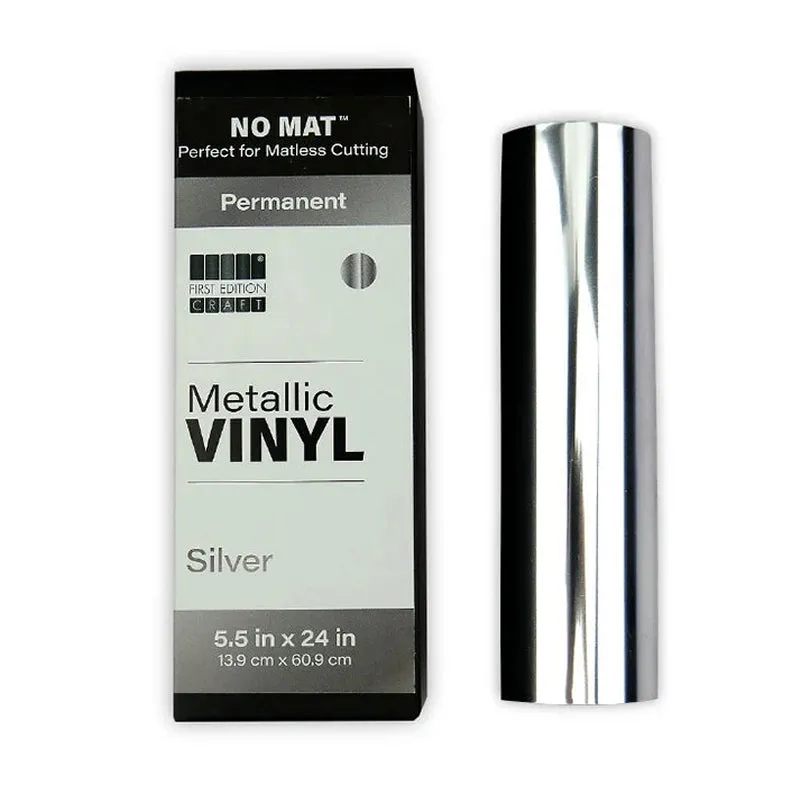 First Edition No Mat Vinyl Metallic Shiny Silver 5.5inch (FESMV059)