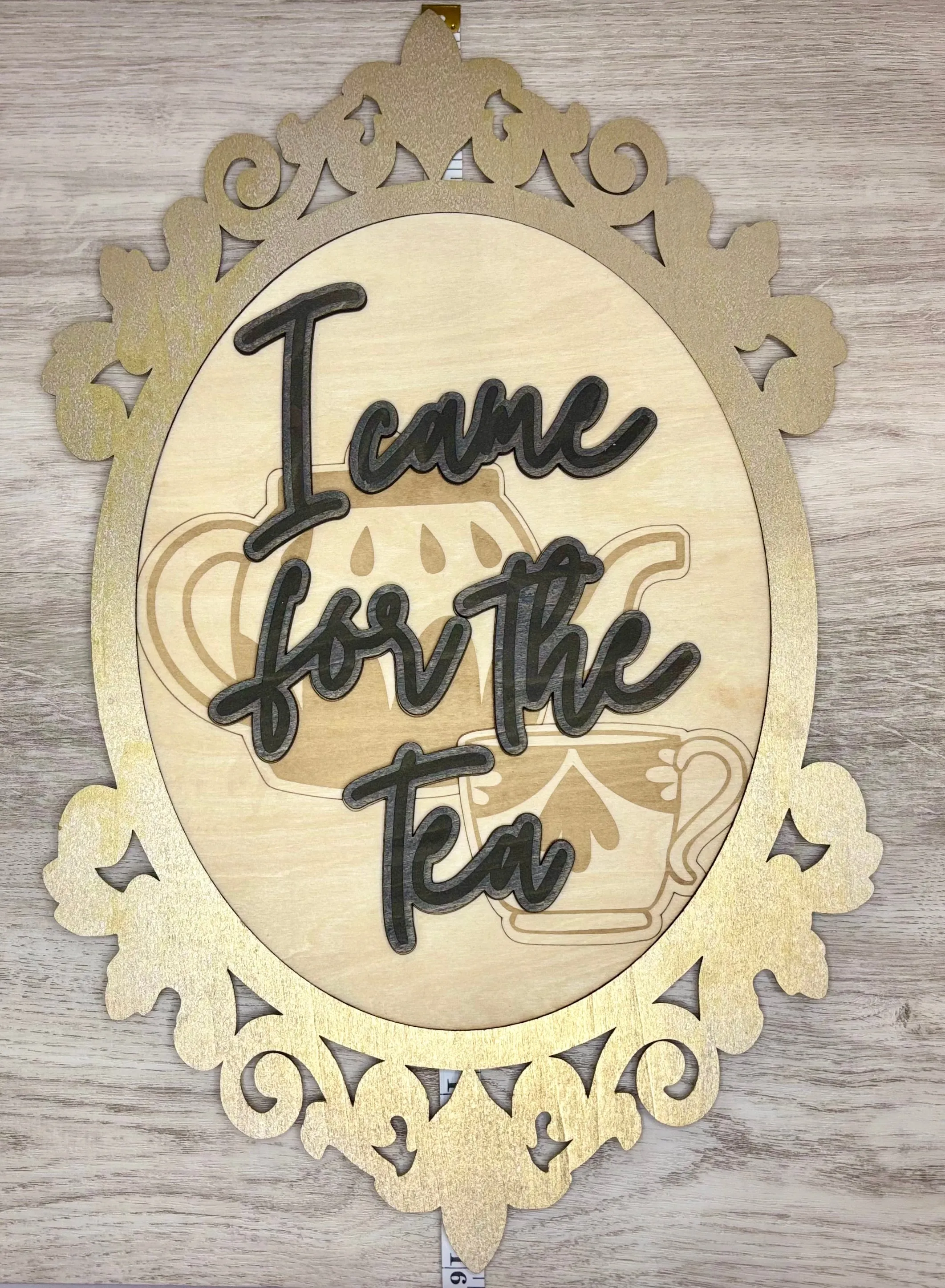 “I Came for the Tea” Antique Frame - Wall Decor