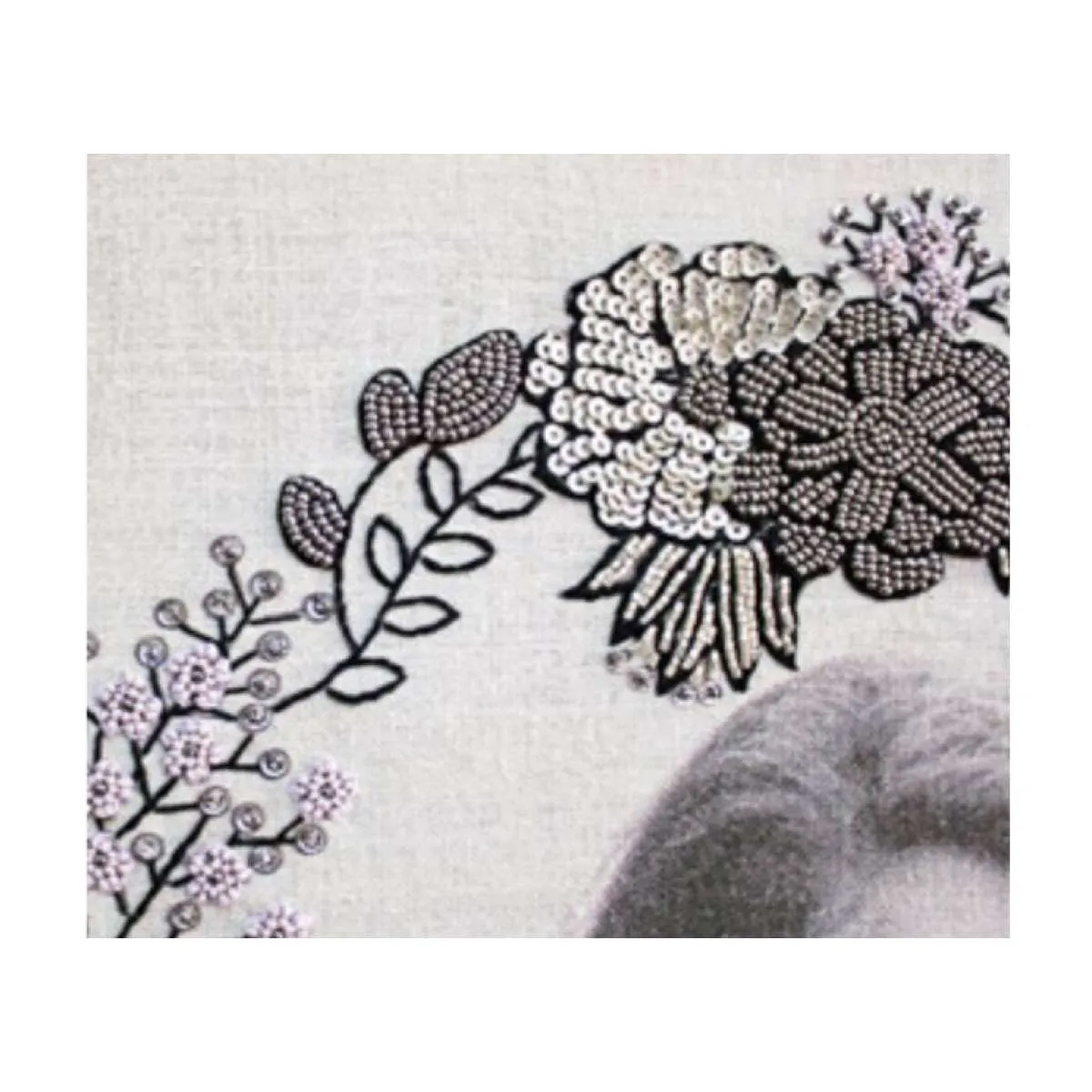 SILVER BOUQUET WALL ART