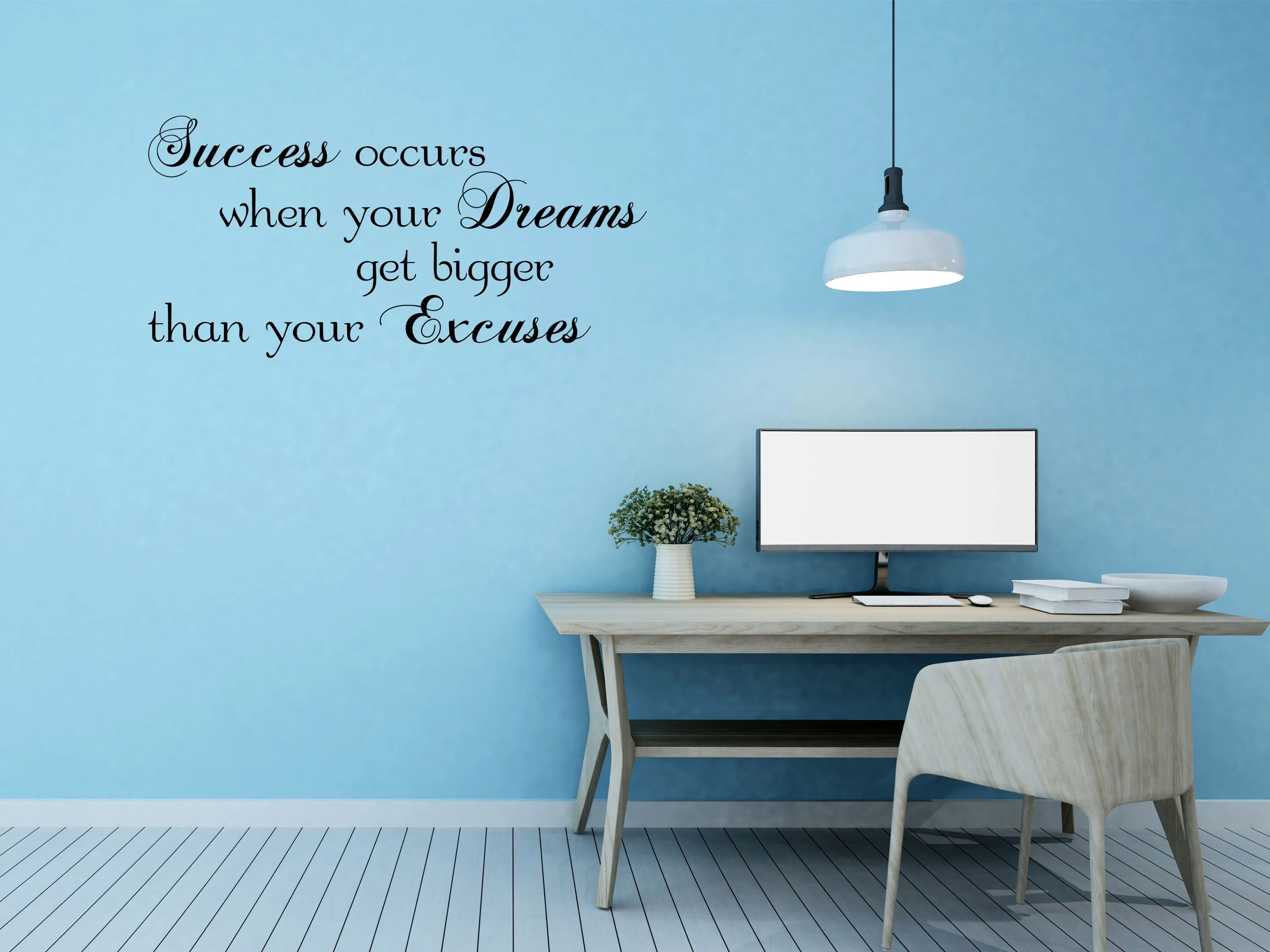 Success Wall Quote Sticker