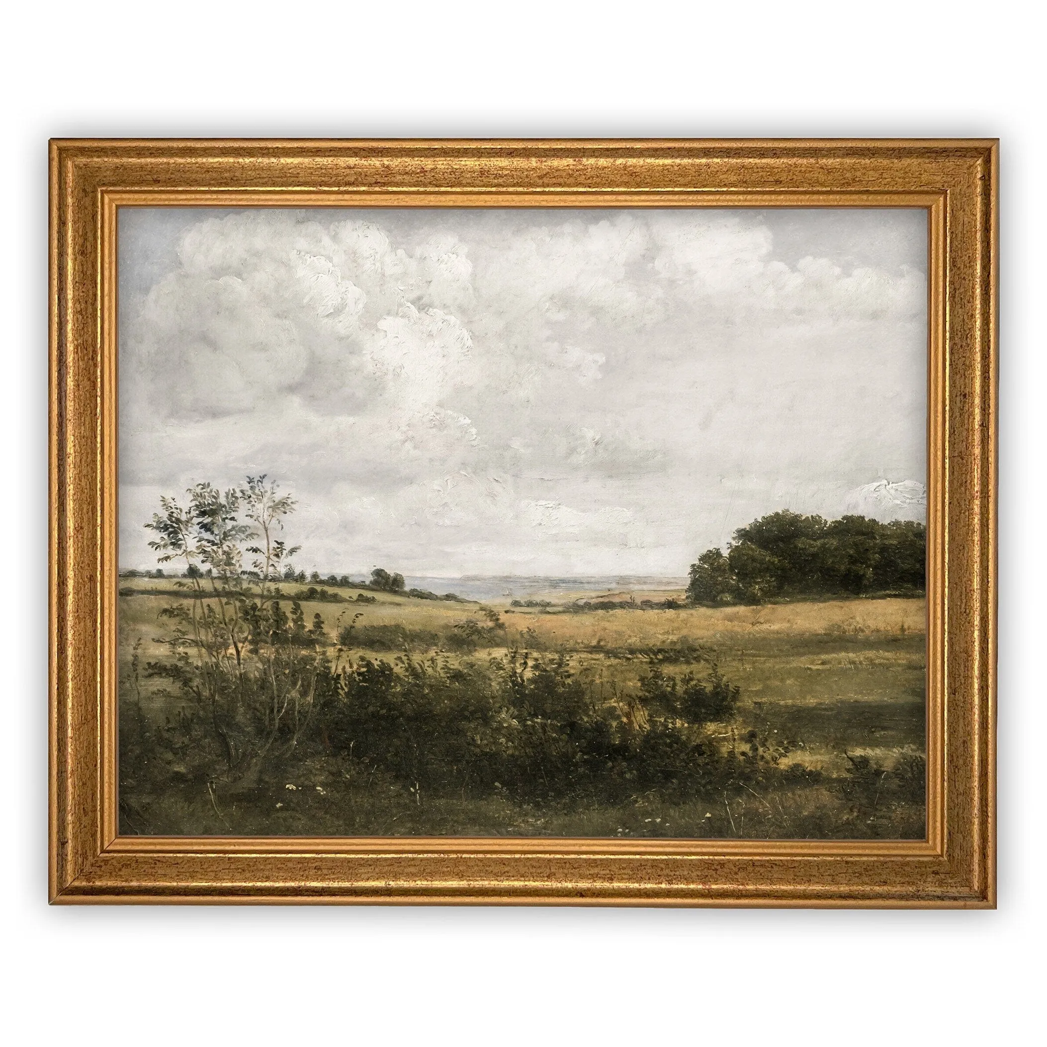 Vintage Framed Canvas Landscape Art #LAN-194