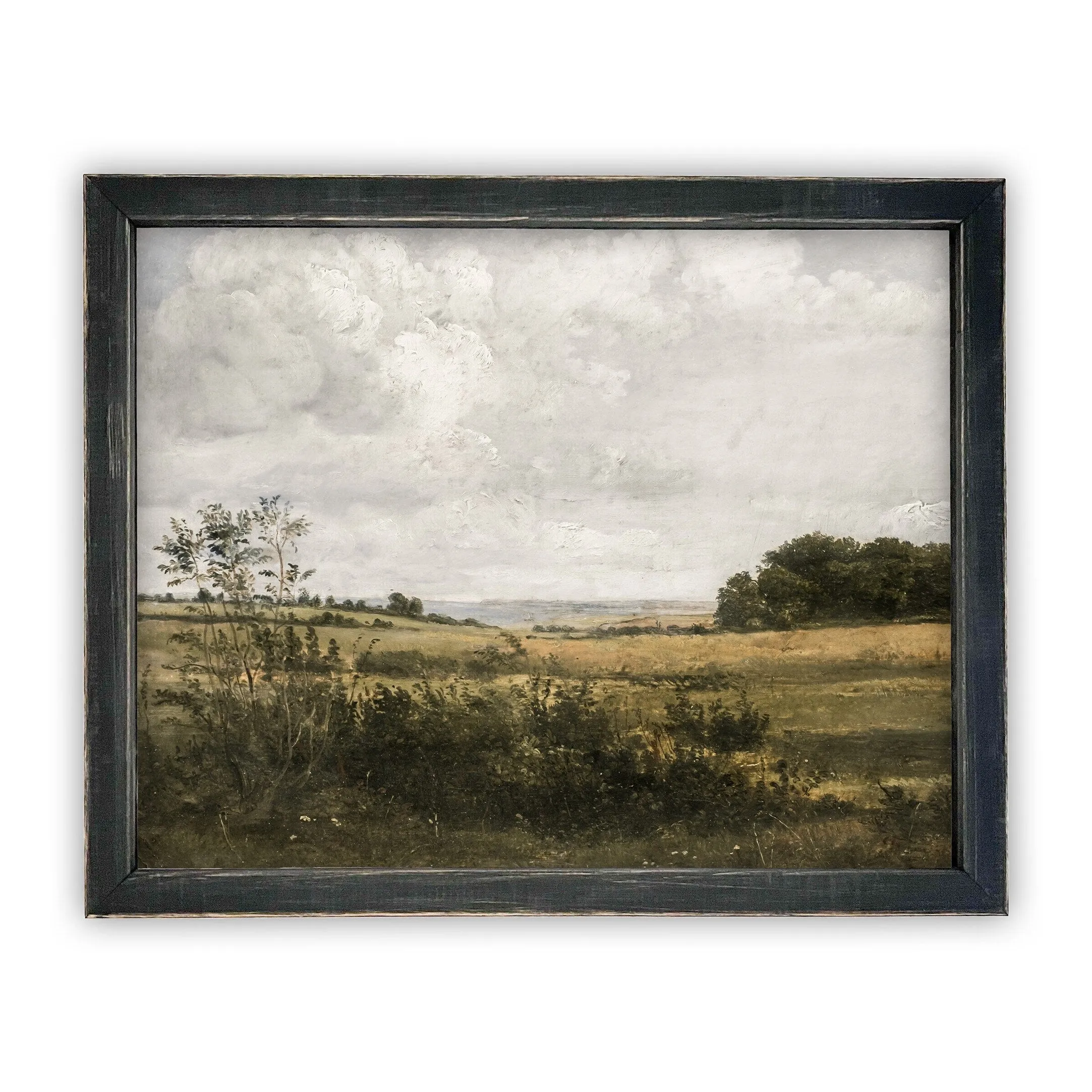 Vintage Framed Canvas Landscape Art #LAN-194