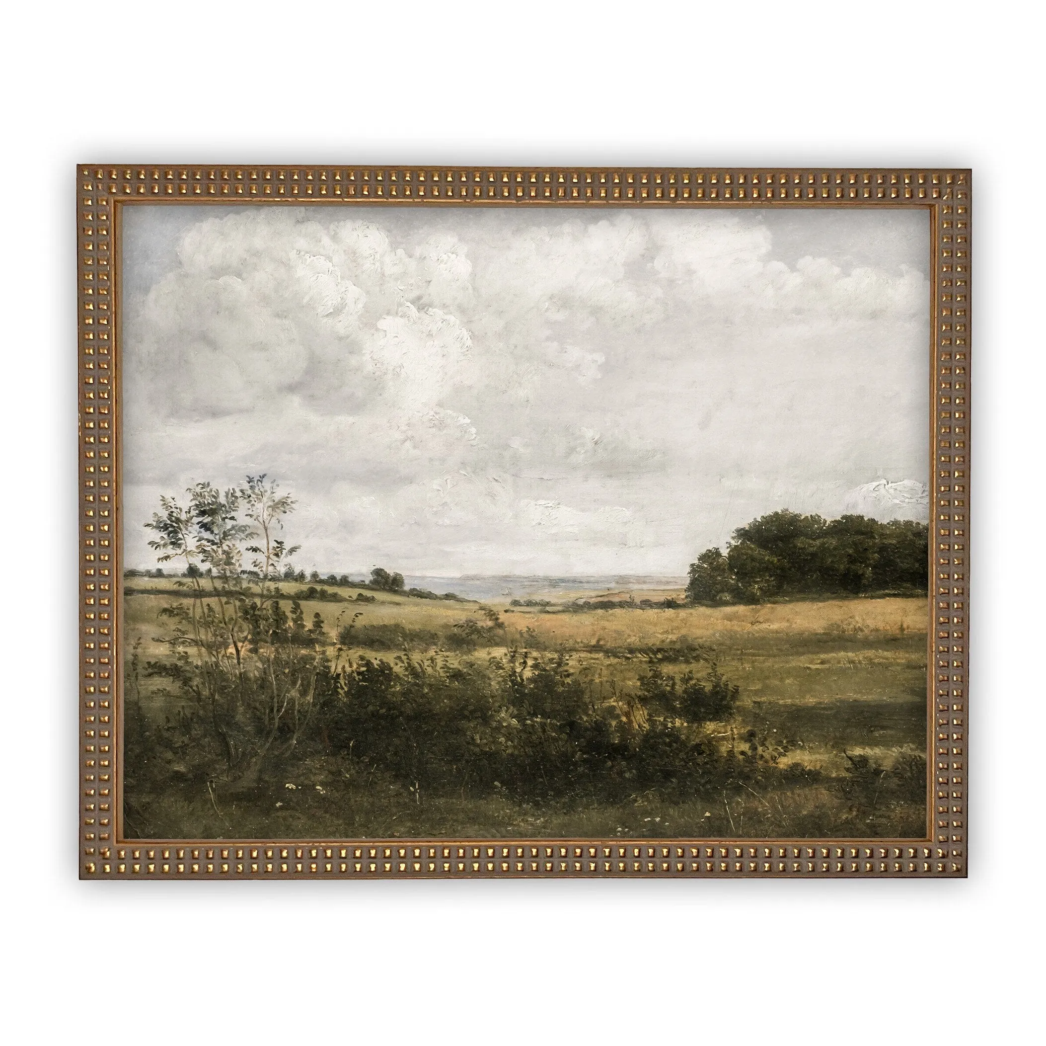 Vintage Framed Canvas Landscape Art #LAN-194