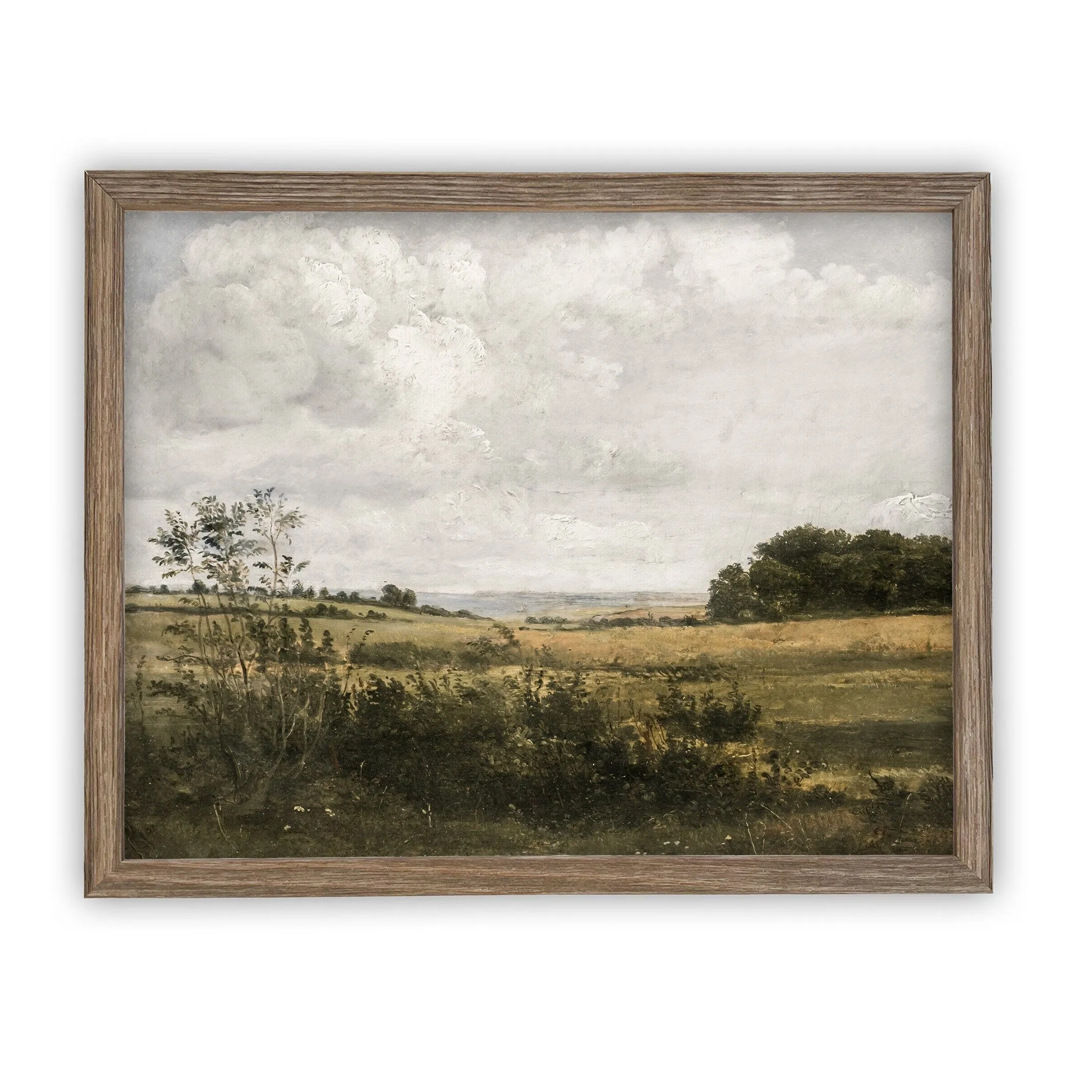 Vintage Framed Canvas Landscape Art #LAN-194